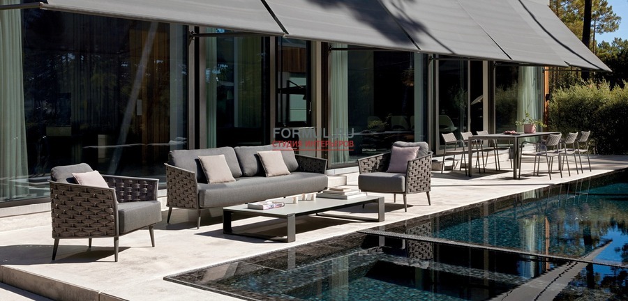 Кресло Minotti CASCADE 1S Lava F10